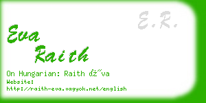 eva raith business card